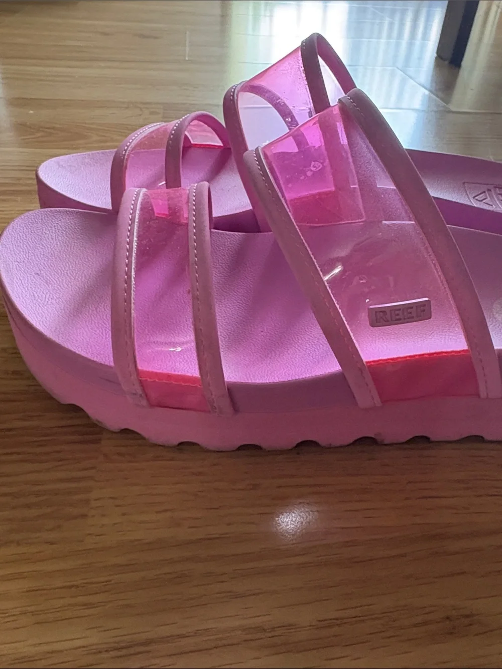 Reef Women’s Bright Pink Double-Strap Slide Sandals